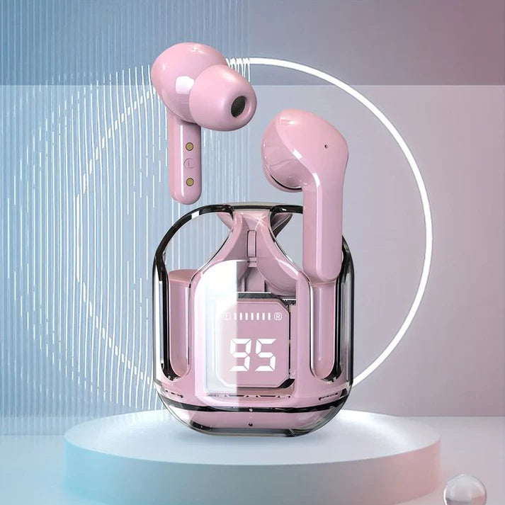 Air-31 Airpods Wireless with Crystal Transparent Case Bluetooth 5.3 Choice For You