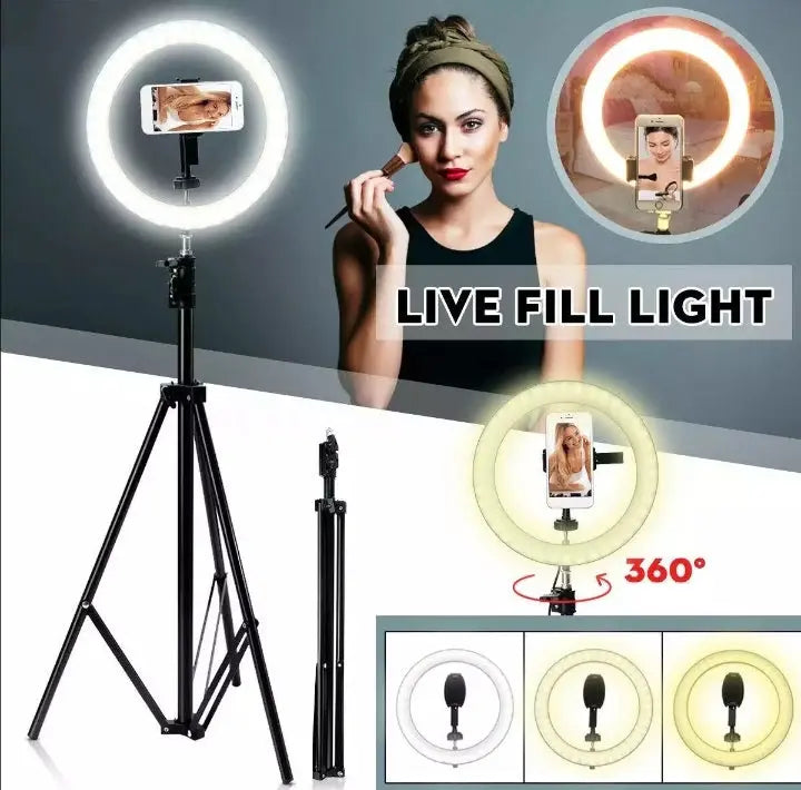 26 CM Professional LED Ring Light With 7 FT Tripod Stand Store