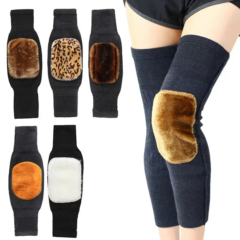 1 Pair Warm Woolen Knee Pads