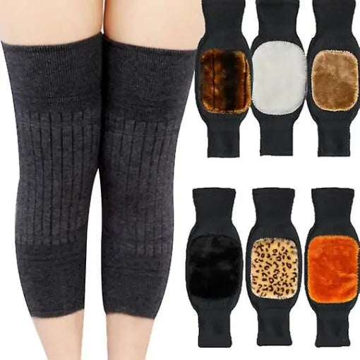 1 Pair Warm Woolen Knee Pads QH BRAND